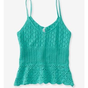 Sheer Crochet Top